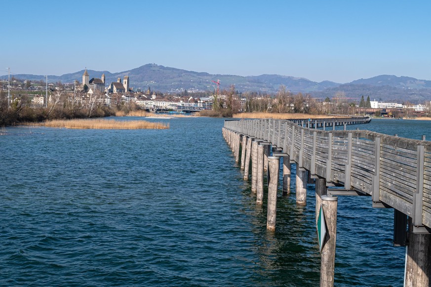 Holzsteg Rapperswil Hurden Zürichsee