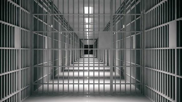 Interior view of the prison