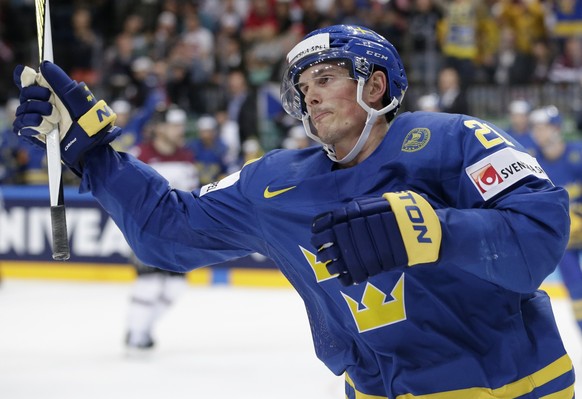 Eriksson erzielt gegen Lettland einen Hattrick.&nbsp;