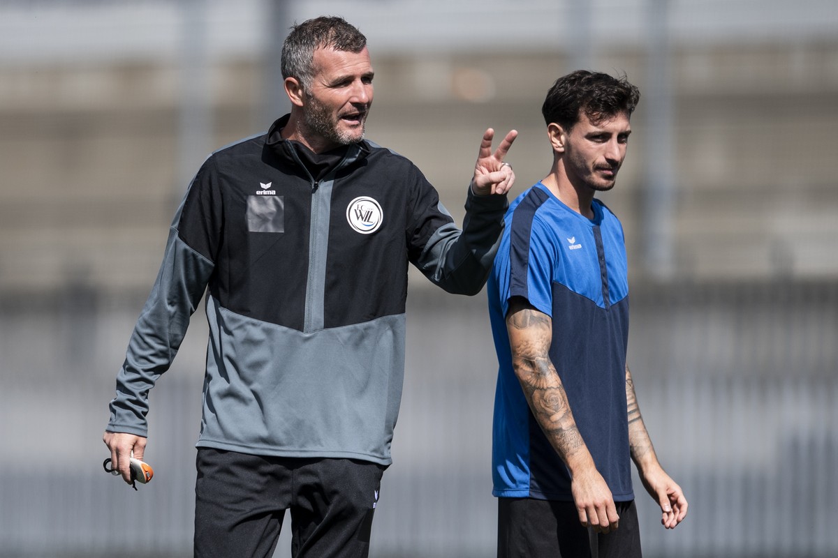 Alex Frei, der neue FC Wil Trainer im Training im Stadion Bergholz in Wil, aufgenommen am Montag, 7. September 2020. (KEYSTONE/Ennio Leanza)