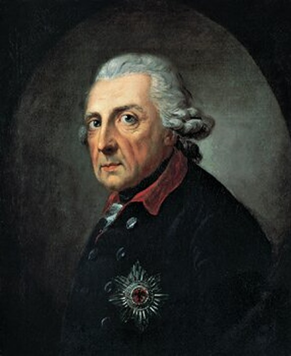 Das Beste, was Preussen zu bieten hatte: Der «Alte Fritz» alias Friedrich II. im Alter von 68 Jahren auf einem Gemälde von Anton Graff von 1781.
