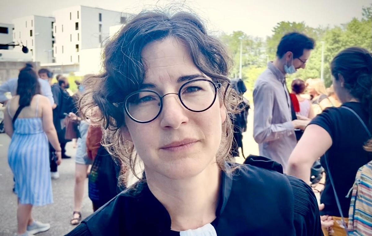 Les activistes du climat de Fribourg sont condamnés pour leur action du Black Friday 2019. Ici l'avocate Marie-Pomme Moinat.
