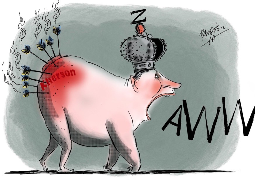 24 knallharte Karikaturen und Tweets zur Ukraine, die Putin den Hintern versohlt