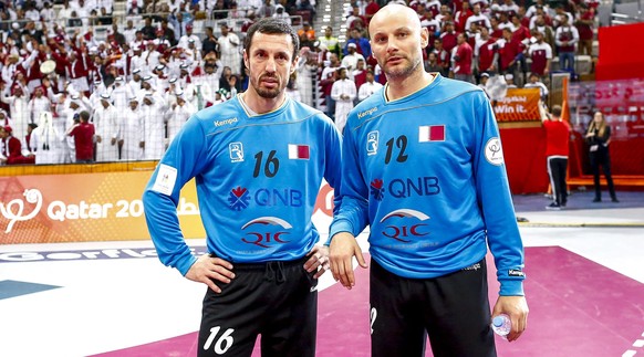 Katars Goalies vom Balkan: Goran Stojanovic (links) und Danijel Saric.