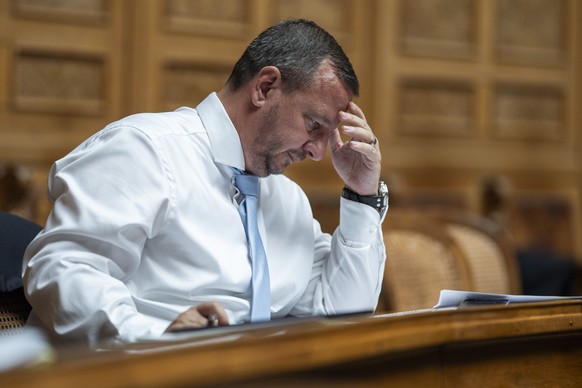 Philipp Matthias Bregy, Mitte-VS, an der Sommersession der Eidgenoessischen Raete, am Mittwoch, 4. Juni 2025 im Nationalrat in Bern. (KEYSTONE/Til Buergy)