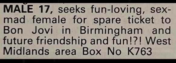 Long Lost Personals - Dating-Annoncen anno dazumal.

https://www.instagram.com/longlostpersonals/