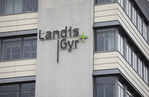 ARCHIVBILD ZUM GEPLANTEN STELLENABBAU BEI LANDIS + GYR, AM MITTWOCH, 5. AUGUST 2020 - The logo of the Swiss company Landis + Gyr specialized in energy management and measuring techniques, pictured on  ...