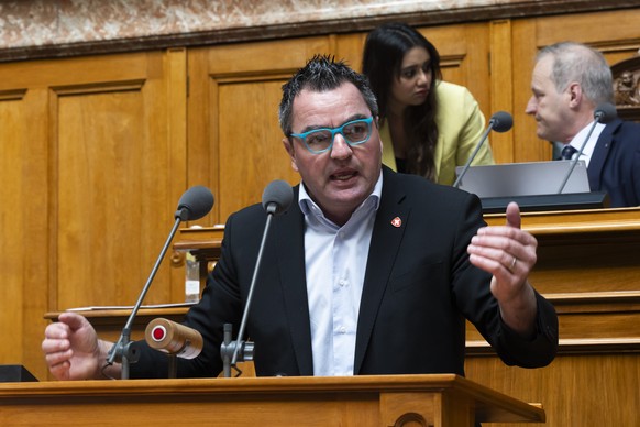Thomas Knutti, SVP-BE, spricht waehrend der Fruehlingssession der Eidgenoessischen Raete, am Dienstag, 10. Maerz 2026 im Nationalrat in Bern. (KEYSTONE/Peter Klaunzer)