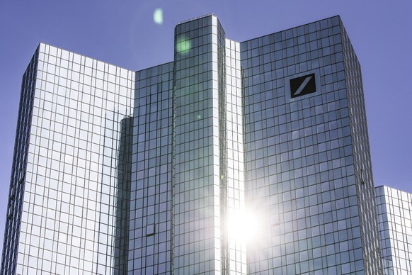 epa08532516 (FILE) - The sun is reflected at the windows of Deutsche Bank headquarters in Frankfurt am Main, Germany, 07 April 2020 (reissued 07 July 2020). Reports on 07 July 2020 state the state of  ...