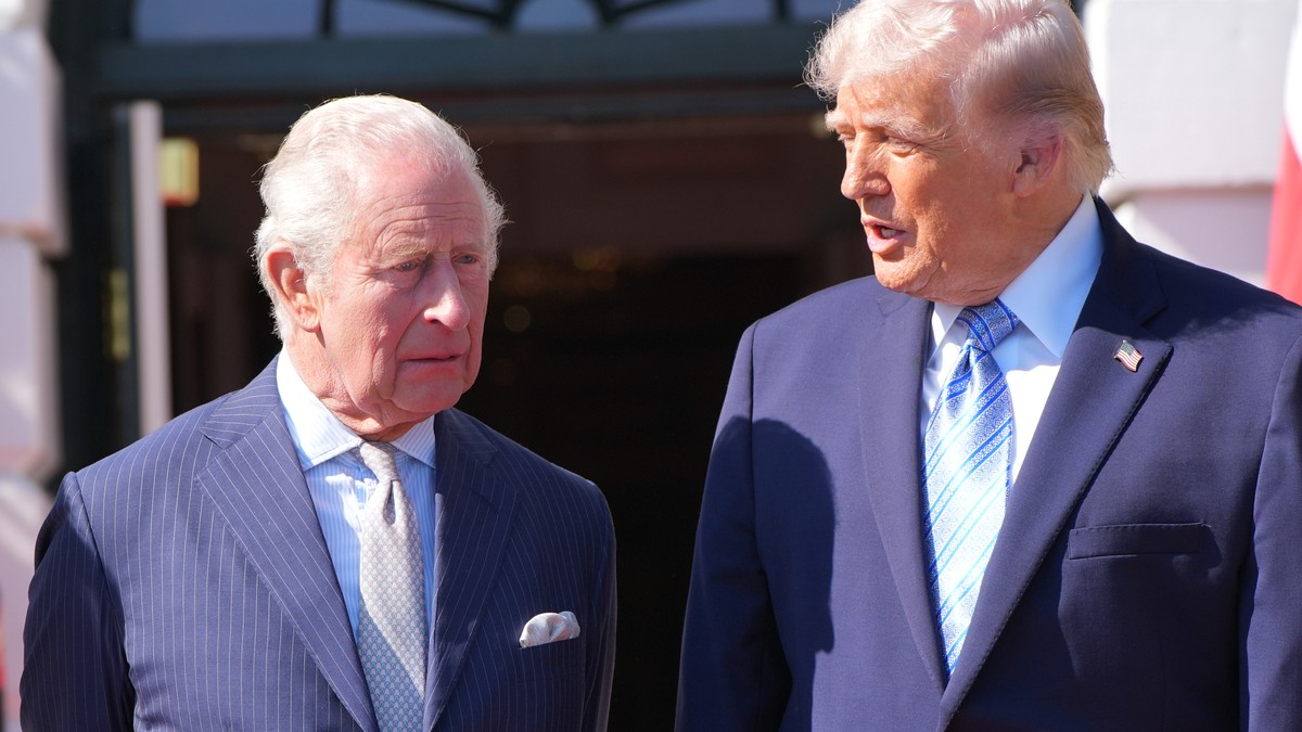 Trump begrüsst König Charles und Camilla am Weissen Haus