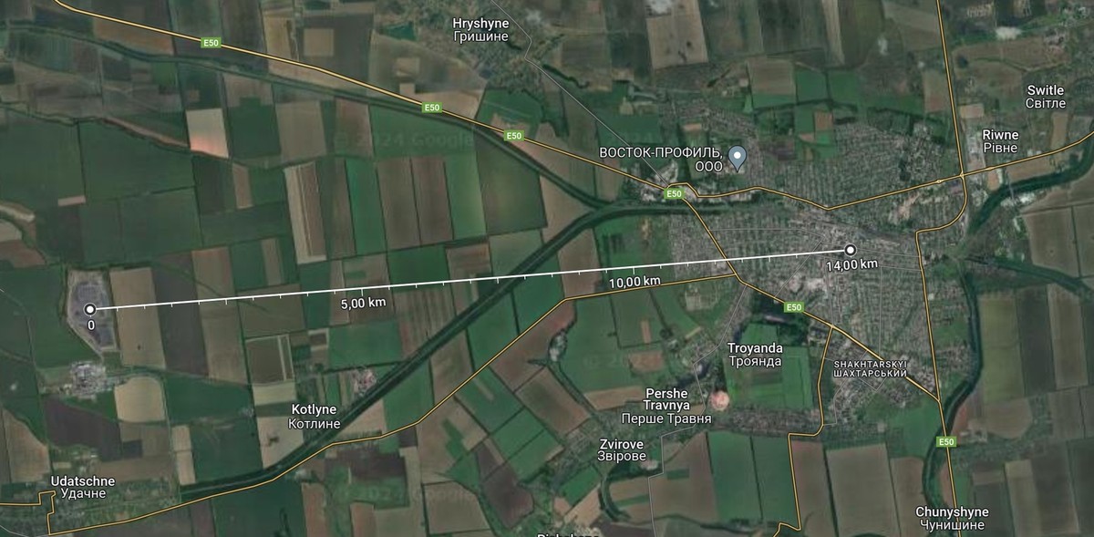 La mine près de Pokrovsk.