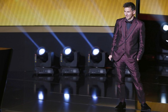 Lionel Messi am Fifa Ballon d'Or 2014.