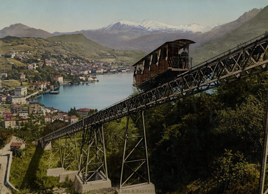Lugano, Funiculare auf den San Salvatore.