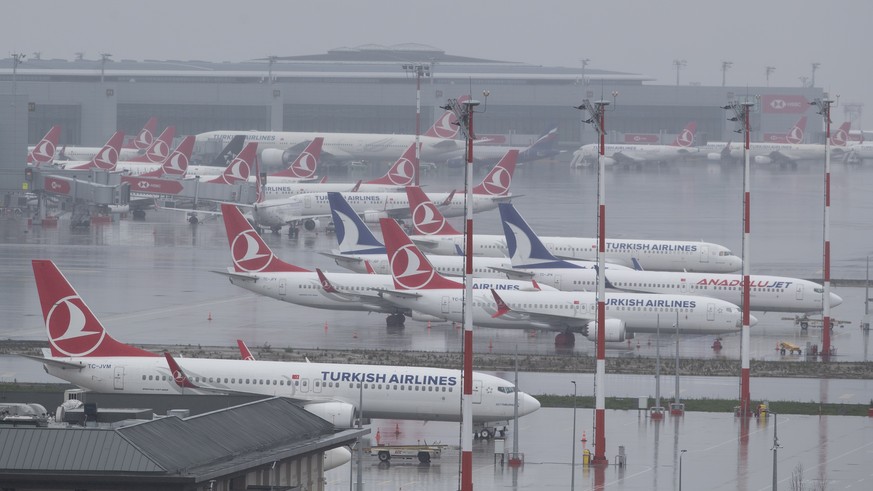 29. März: Auch auf dem Flughafen von Istanbul geht fast gar nichts mehr.