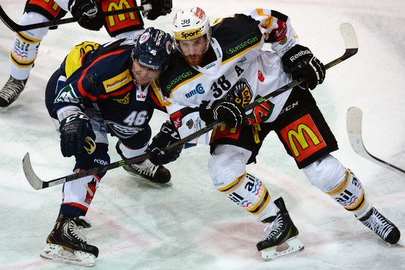 Da nützt alles Kämpfen nichts: Ambri hat gegen Lugano zu wenig individuelle Klasse.