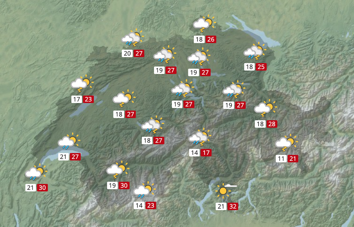 Wetterprognose 1. August 2024