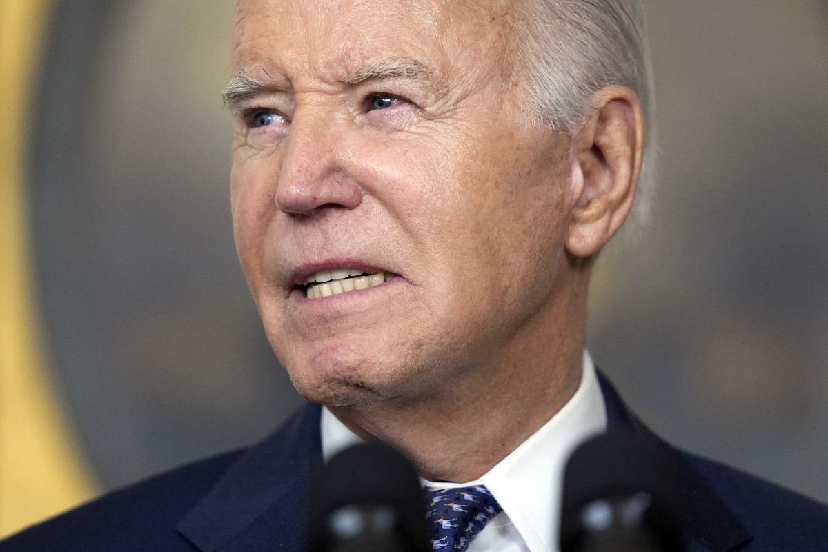 President Joe Biden speaks in the Diplomatic Reception Room of the White House, Thursday, Feb. 8, 2024, in Washington. (AP Photo/Evan Vucci)
Joe Biden