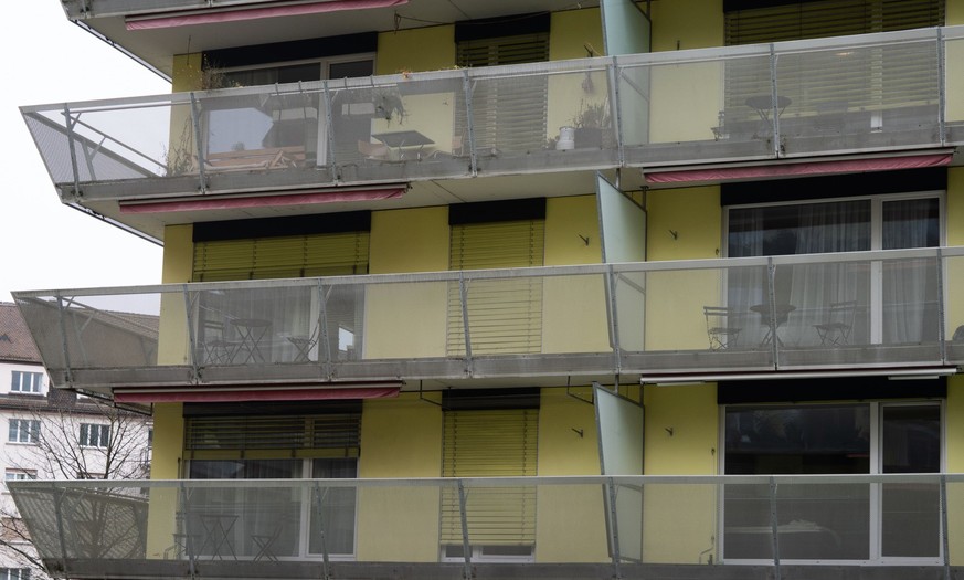 So sieht es bei den Sugus-Häusern ein Jahr nach der Kündigung durch Besitzerin und Erbin Regina Bachmann aus. (Aufnahmen vom 3. Dezember 2025)