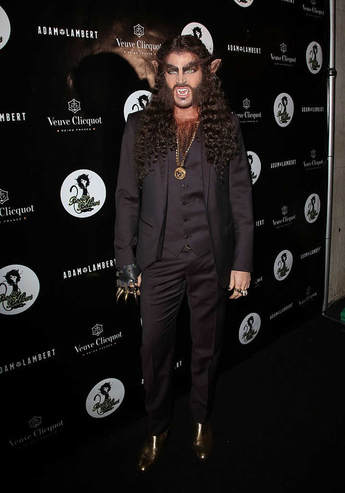 WEST HOLLYWOOD, CA - OCTOBER 31: Singer Adam Lambert attends his 2nd annual Halloween bash at Bootsy Bellows on October 31, 2014 in West Hollywood, California. (Photo by Paul Archuleta/FilmMagic)