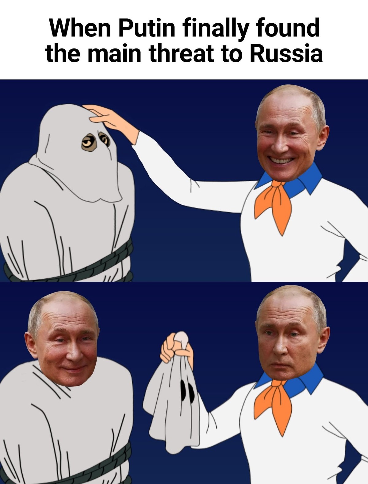 «Als Putin endlich die Hauptbedrohung für Russland fand.»