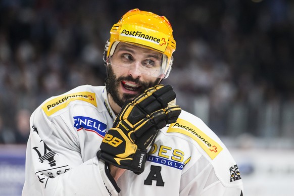 Luganos Maxim Lapierre im vierten Eishockey Playoff-Finalspiel der National League zwischen den ZSC Lions und dem HC Lugano am Mittwoch, 18. April 2018, im Zuercher Hallenstadion. (PPR/Alexandra Wey)