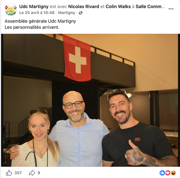 Nicolas Rivard entouré de Colin Walks et de sa compagne Mila, condamnée en première instance en France pour un tweet raciste – elle a fait appel.