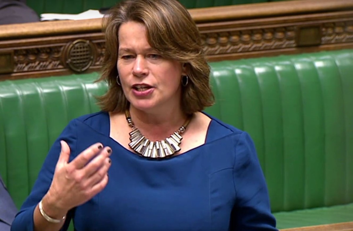 Michelle Thomson bei ihrer Rede im britischen Unterhaus.
