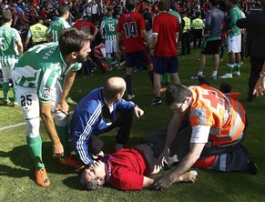 30 verletzte Fans wurden im Stadion versorgt, zehn weitere mussten ins Spital.