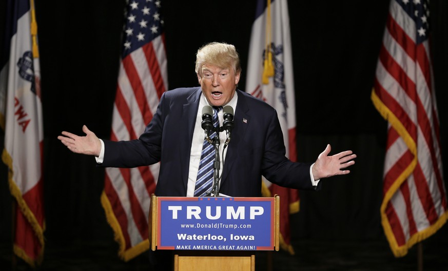 Donald Trump auf Wahlkampf-Tour in Iowa.