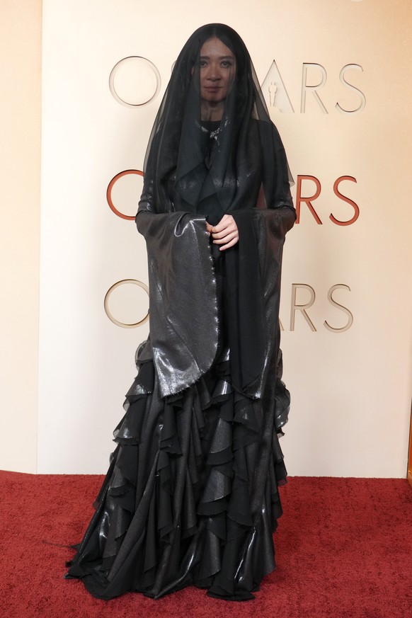 Chloe Zhao arrives at the Oscars on Sunday, March 15, 2026, at the Dolby Theatre in Los Angeles. (Photo by Jordan Strauss/Invision/AP)
Chloe Zhao