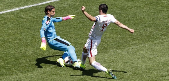 Fast, aber nicht ganz. Lewandowski gelang an dieser EM noch kein Treffer.