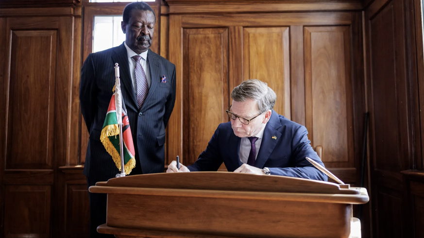 Johann Wadephul in Kenia: Der deutsche Aussenminister traf Mudavadi im Januar 2026.