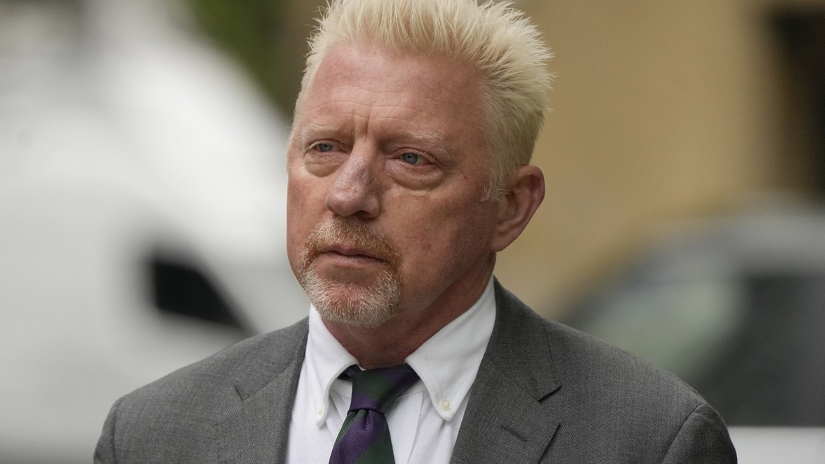 Former Tennis player Boris Becker arrives at Southwark Crown Court for sentencing in London, Friday, April 29, 2022. Becker was found guilty earlier of dodging his obligation to disclose financial inf ...