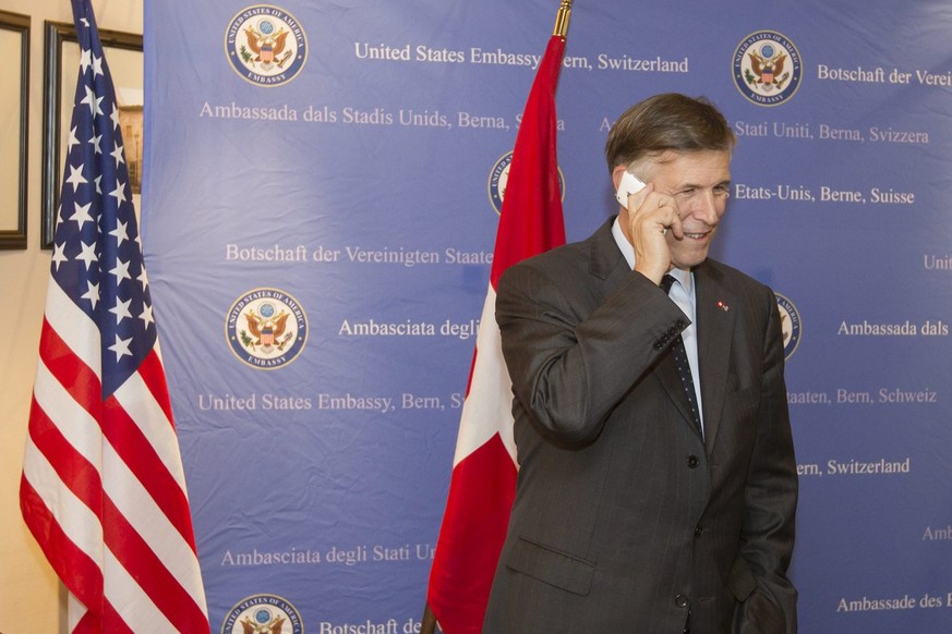 US-Botschafter Don Beyer nach Obamas Wiederwahl in Bern (07.11.2012).