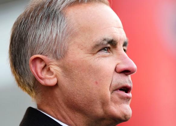 Canada Prime Minister Mark Carney speaks at the lighting of the menorah at City Hall in Ottawa, Ontario, to celebrate Hanukkah and show solidarity with the Jewish community in the aftermath of a deadl ...