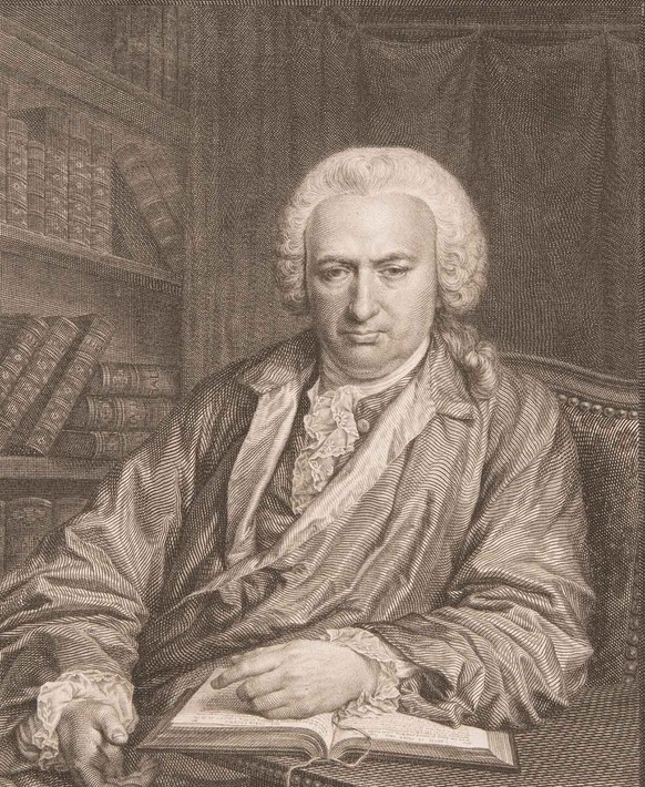 Charles Bonnet auf einem Herrenporträt von 1778.