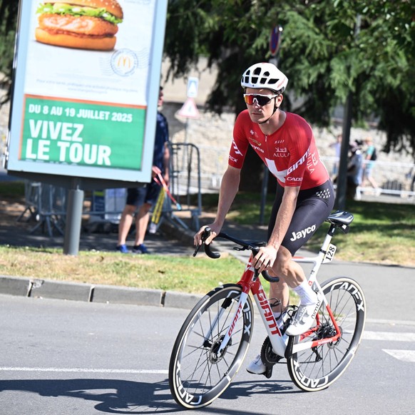 10-07-2025 Tour De France Tappa 06 Bayeux - Vire Normandie 2025, Jayco - Alula Schmid, Mauro Bayeux PUBLICATIONxNOTxINxITAxFRAxNED