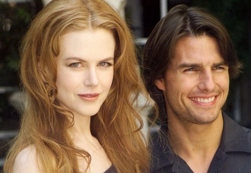 Die Schauspielerin Nicole Kidman und ihr damaliger Mann Tom Cruise waehrend eines Fototermins am 2. September 1999 in Paris. In einem Interview der Frauenzeitschrift &quot;Fuer Sie&#039; erklaerte der ...