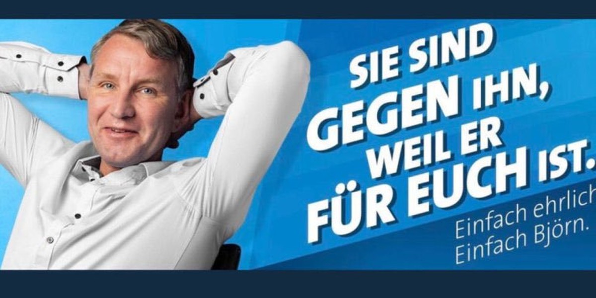 Trump reagiert mit Videobotschaft auf Vorwürfe
Den Faschisten gehen aber auch die Sprüche aus.
(Man darf Bernd Höcke übrigens einen Faschisten nennen)
