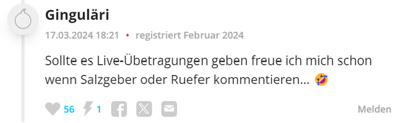 Kommentare zu den Sex-Weltmeisterschaften in Schweden.