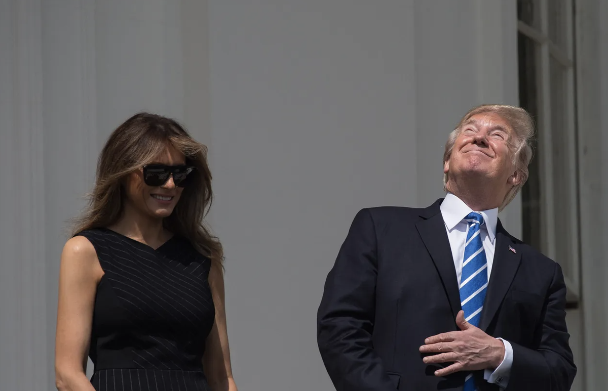 Donald Melania Trump éclipse