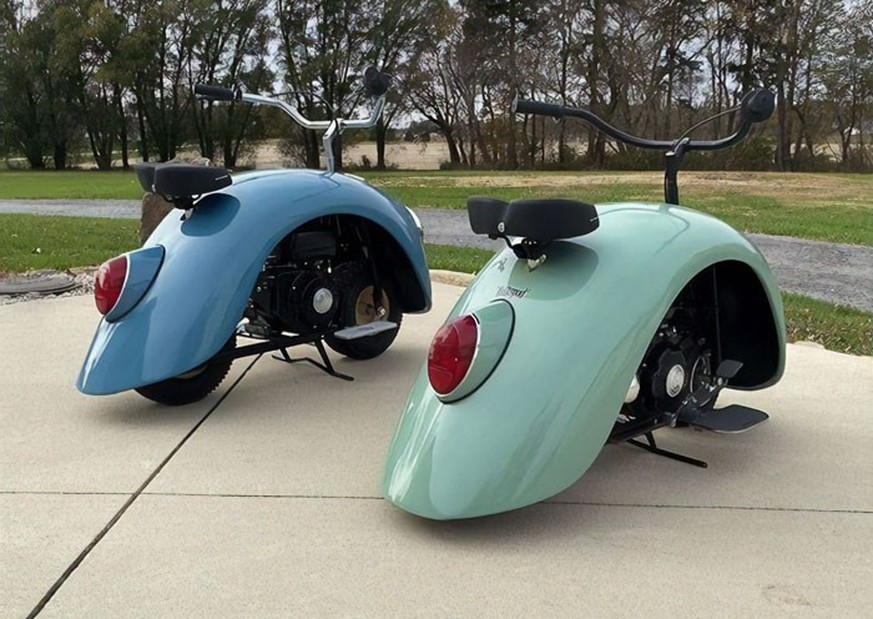 volkspod brent walter walter werks VW beetle scooter vespa minibike hotrod retro design https://www.instagram.com/walter_werks/?hl=en