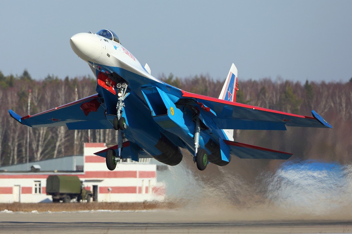 Un avion de chasse russe Sukhoi Su-35S: Moscou équipe désormais l'Iran de ces appareils.