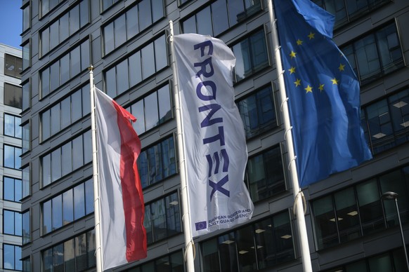 epa09917079 Frontex headquarters in Warsaw, Poland 29 April 2022. According to a press release by the EU Commission on 29 April 2022, Executive Director of the European Border and Coastguard Agency (F ...