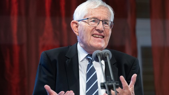 Alt-Bundesrat Kaspar Villiger, spricht an der Jubilaeumsfeier &quot;20 Jahre Schuldenbremse, sie bewaehrt sich noch immer, wie die Schuldenbremse den Staat krisenresistent macht&quot;, am Dienstag, 5. ...