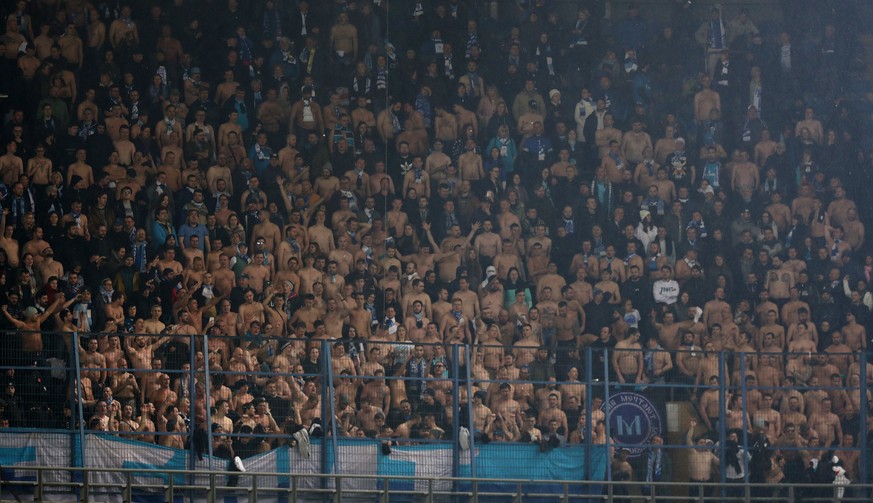 Zenit-Fans während eines Spiels in der Europa League 2019.