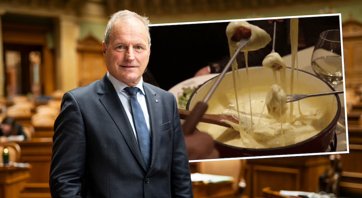 Pierre-André Page (UDC/FR) va inonder le Parlement de Gruyère et de Vacherin — de fondue, donc.
