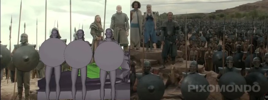 In diesen 18 «Game of Thrones»-Szenen wurde mit Effekten getrickst, ohne dass du's gemerkt hast