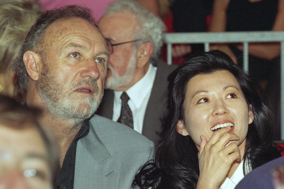 FILE - Actor Gene Hackman with wife Betsy Arakawa in June 1993. (AP Photo, File)
Gene Hackman