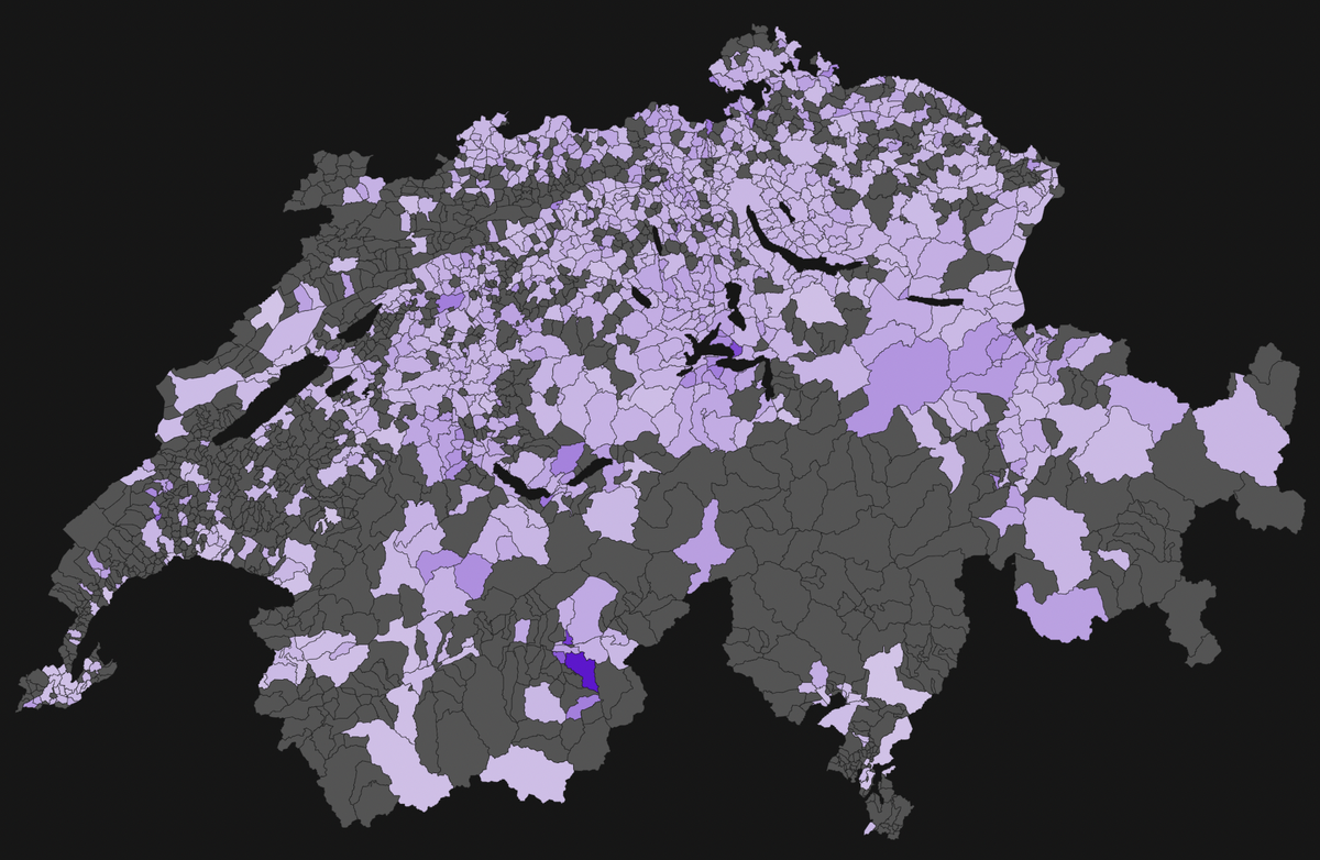 Nachnamen pro Gemeinde in der Schweiz die häufigsten Namen Zimmermann